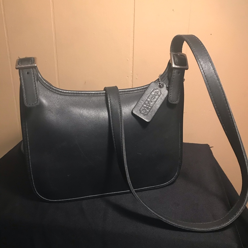 Black Leather Coach Purse